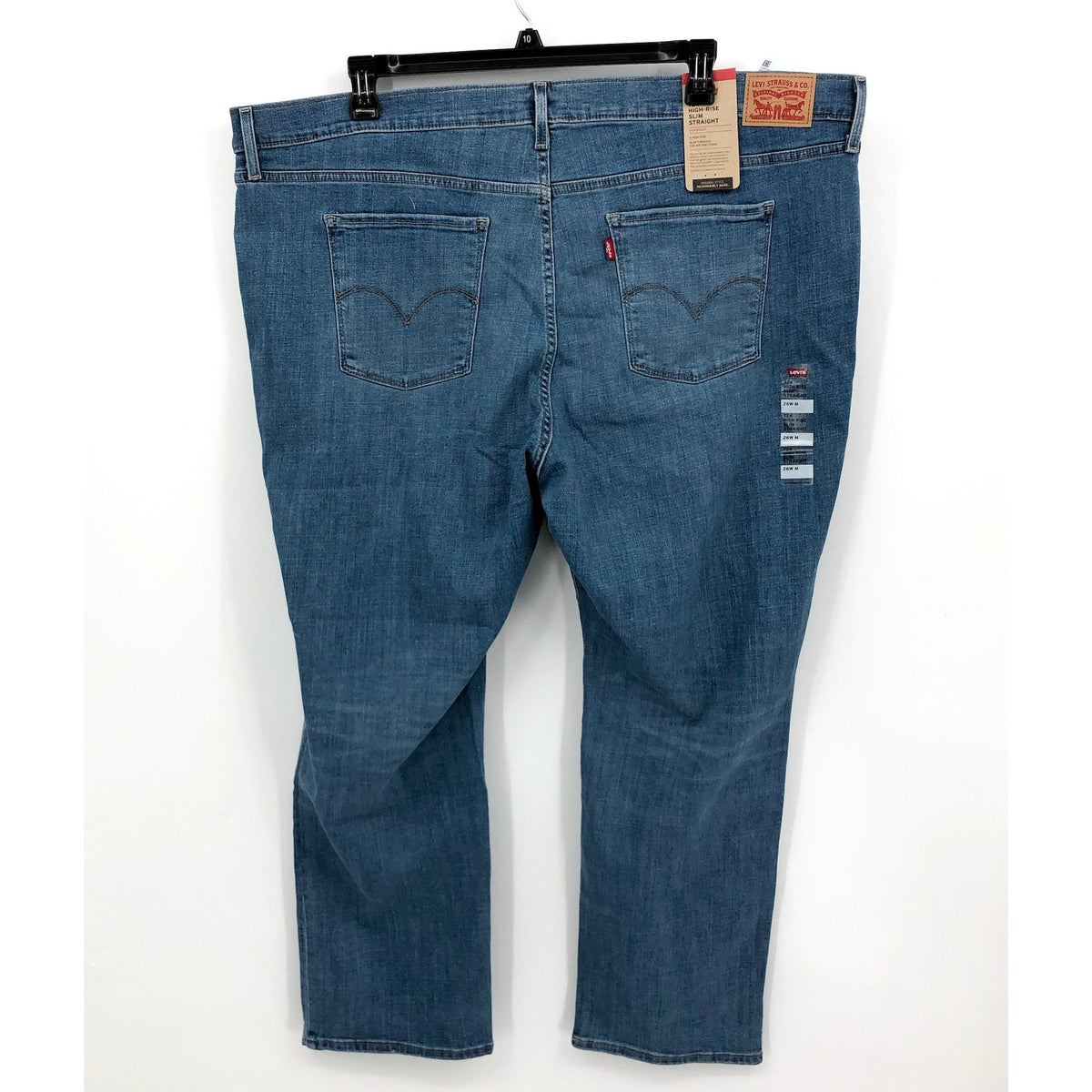 Levi's Womens 724 Slim Straight Jeans 26W Blue Slate Fixer 83737-0016 NWT