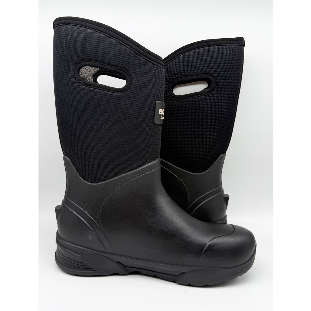 Bogs Mens Bozeman Tall Boots US 12 EU 45 Black Waterproof Pull On NIB