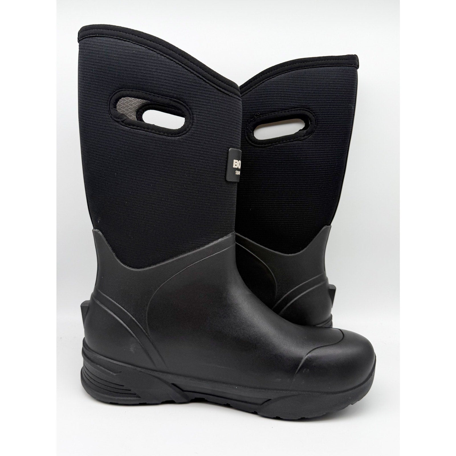 Bogs Mens Bozeman Tall Boots US 12 EU 45 Black Waterproof Pull On NIB