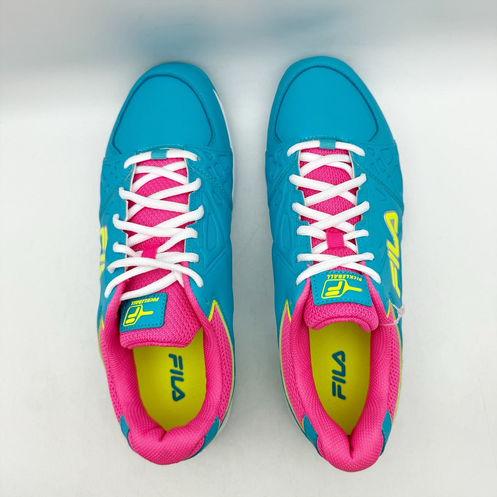 FILA Womens Double Bounce 3 Pickleball Athletic Shoes Size 7.5 Blue Pink NIB