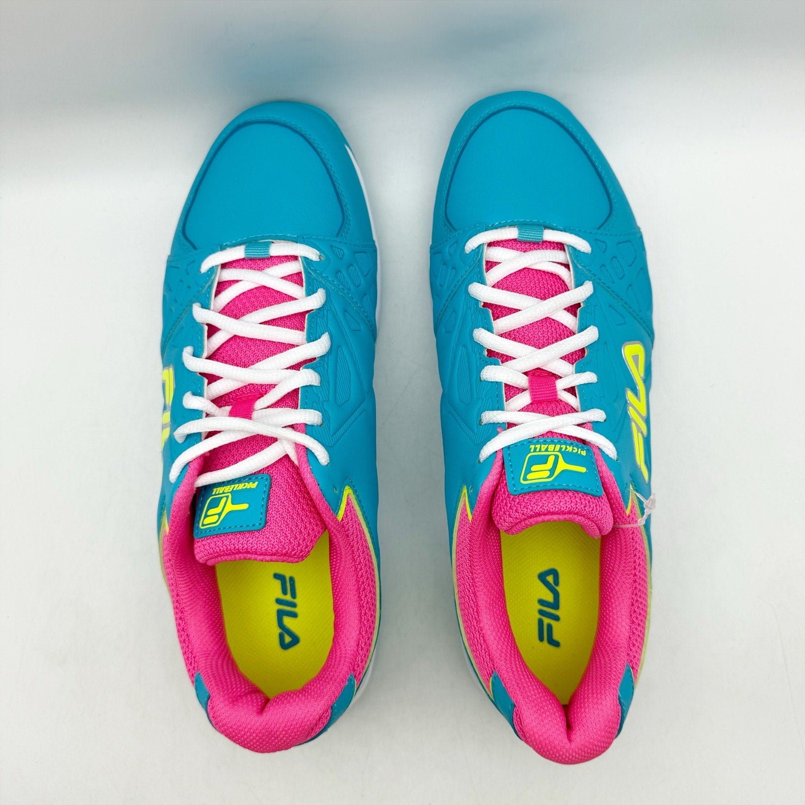 FILA Womens Double Bounce 3 Pickleball Athletic Shoes Size 7.5 Blue Pink NIB