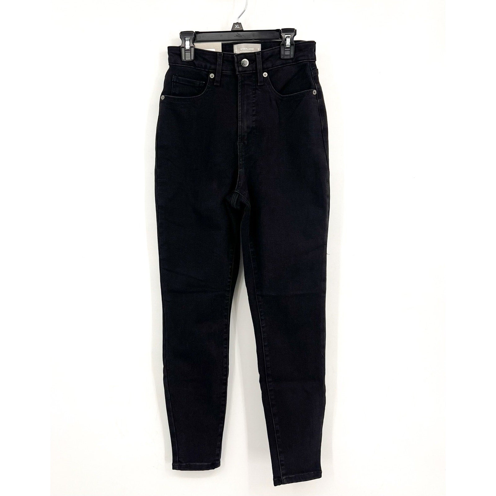 EVERLANE Women's The Way-High Curvy Skinny Jeans Size 27 Crop US 4 Black NWT