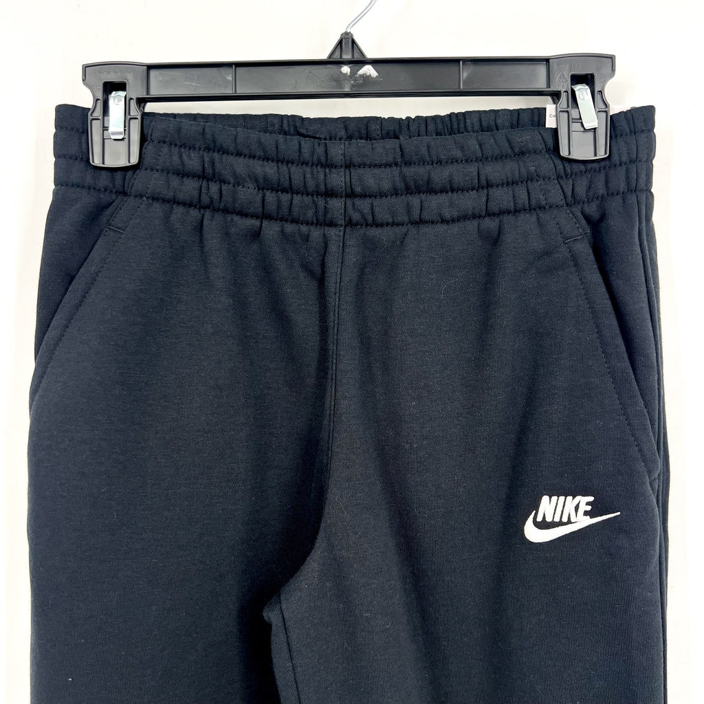 NIKE Kids Sportswear Club Fleece Joggers Pants Large Black White Boys Girls NWT