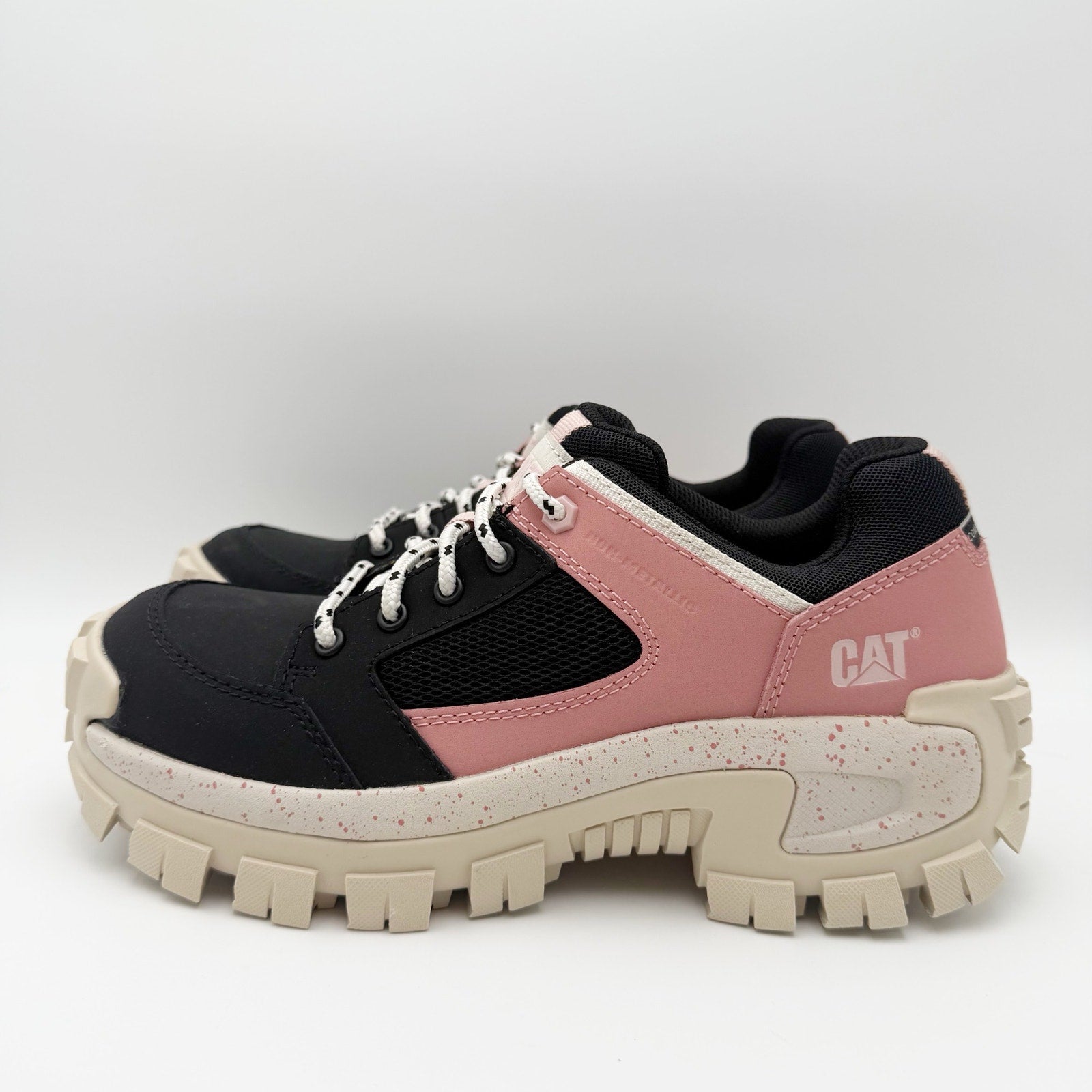 Caterpillar Womens Invader Sport CT Work Sneakers Size 9 M Black Pink SR NWOB