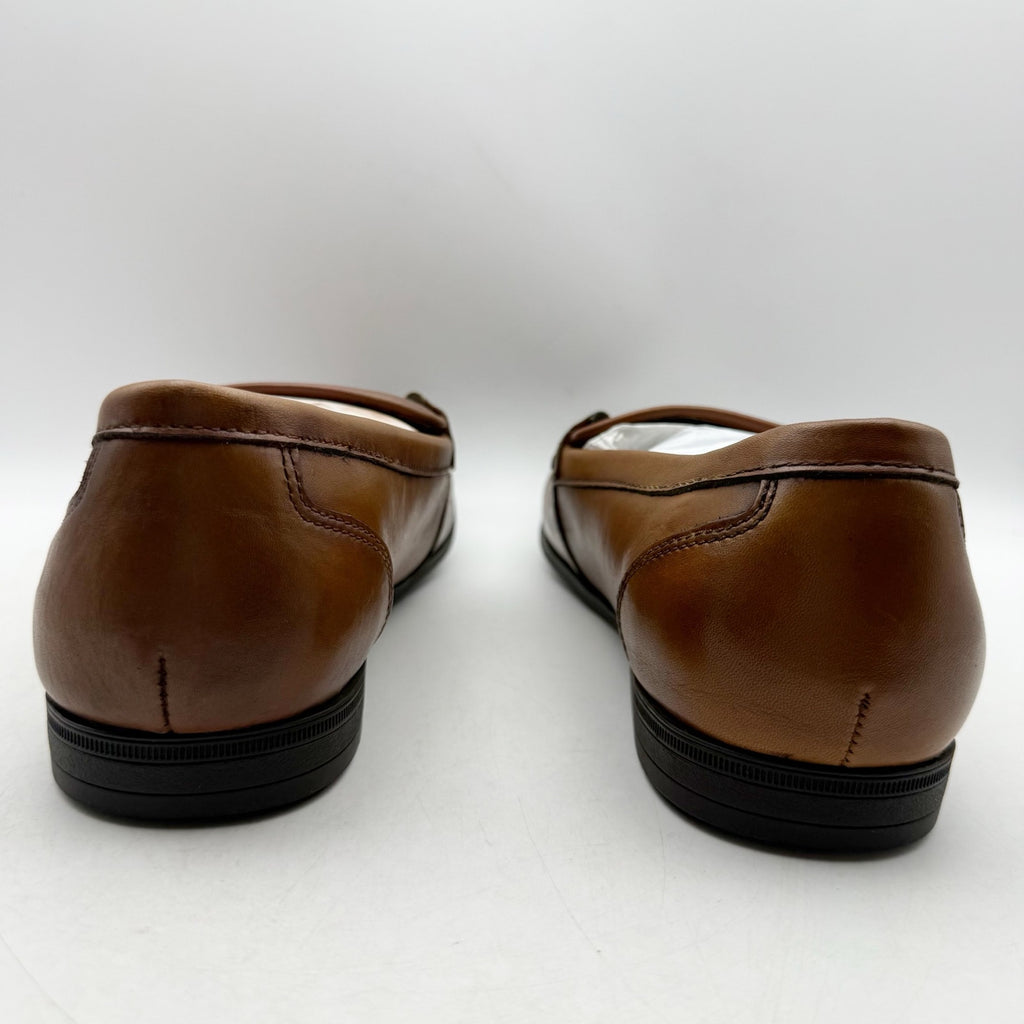Vince Camuto Mens Immon Loafers Size 12 Brown Leather Metal Bit NWOB