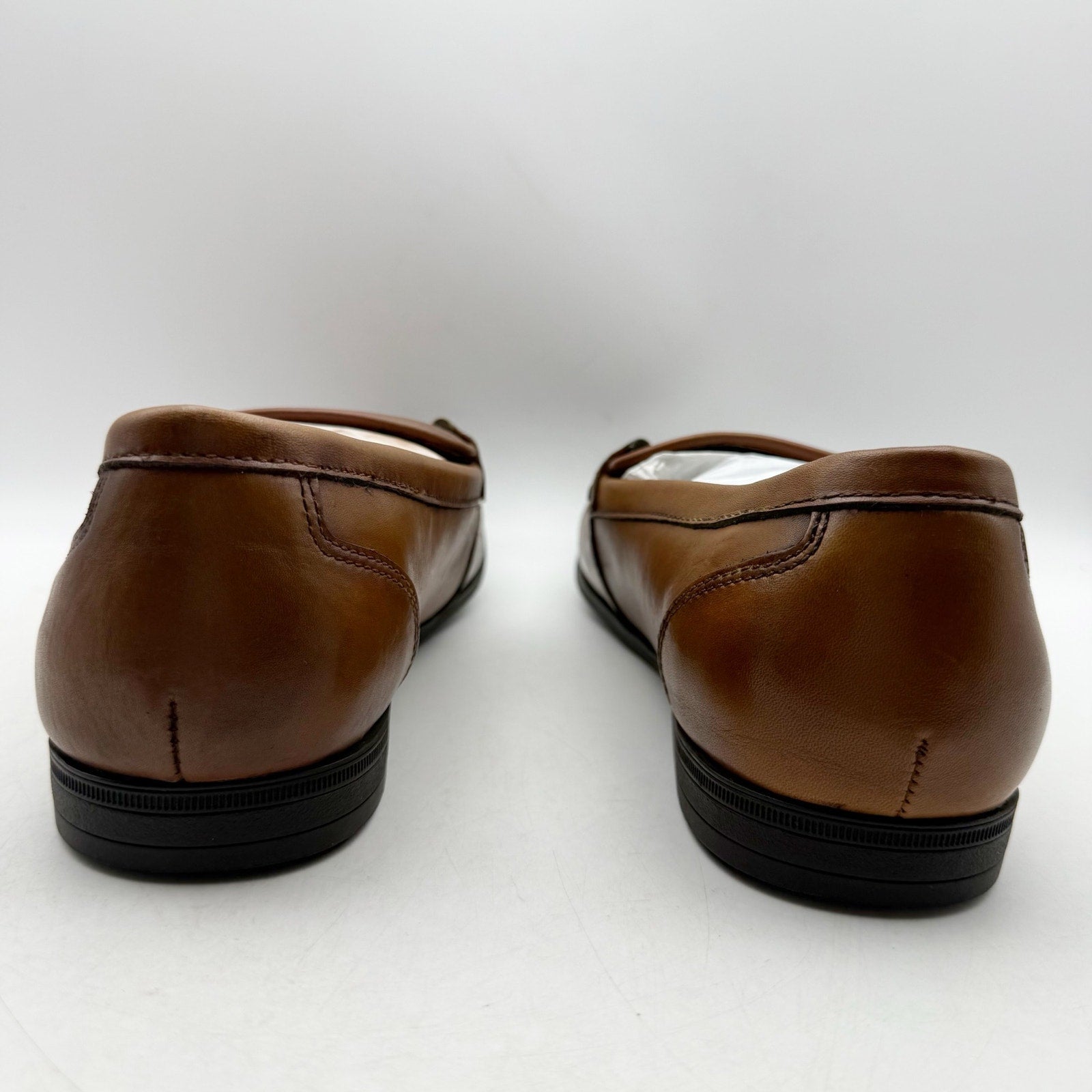 Vince Camuto Mens Immon Loafers Size 12 Brown Leather Metal Bit NWOB