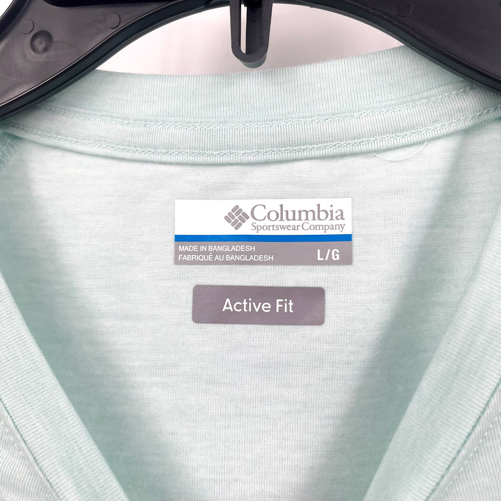 Columbia Women's PFG Uncharted Knit Long Sleeve T-Shirt Large Glacier Blue NWT