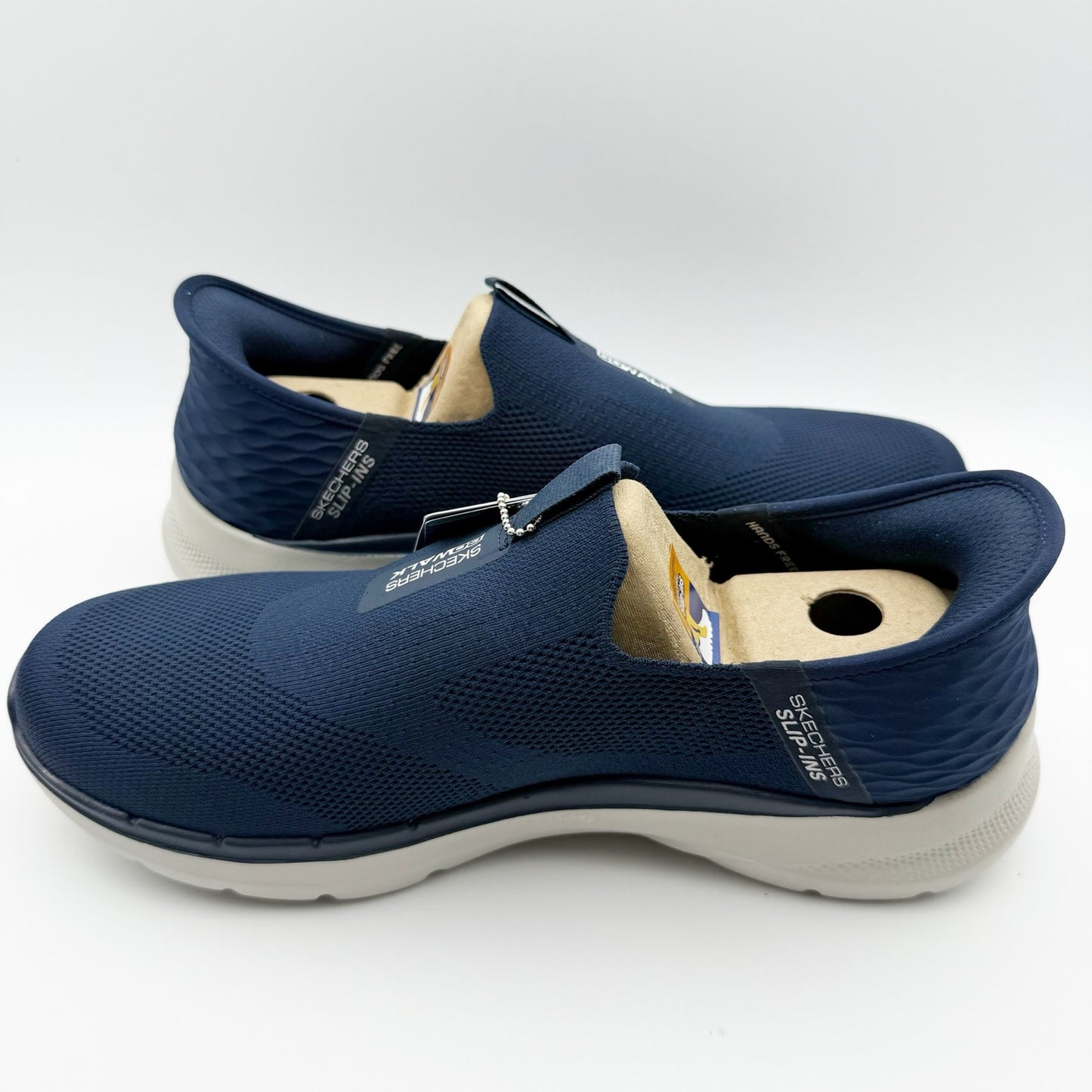 Skechers Mens Go Walk 6 Slip-ins Sneakers 10 Extra Wide Fit Navy Blue NIB