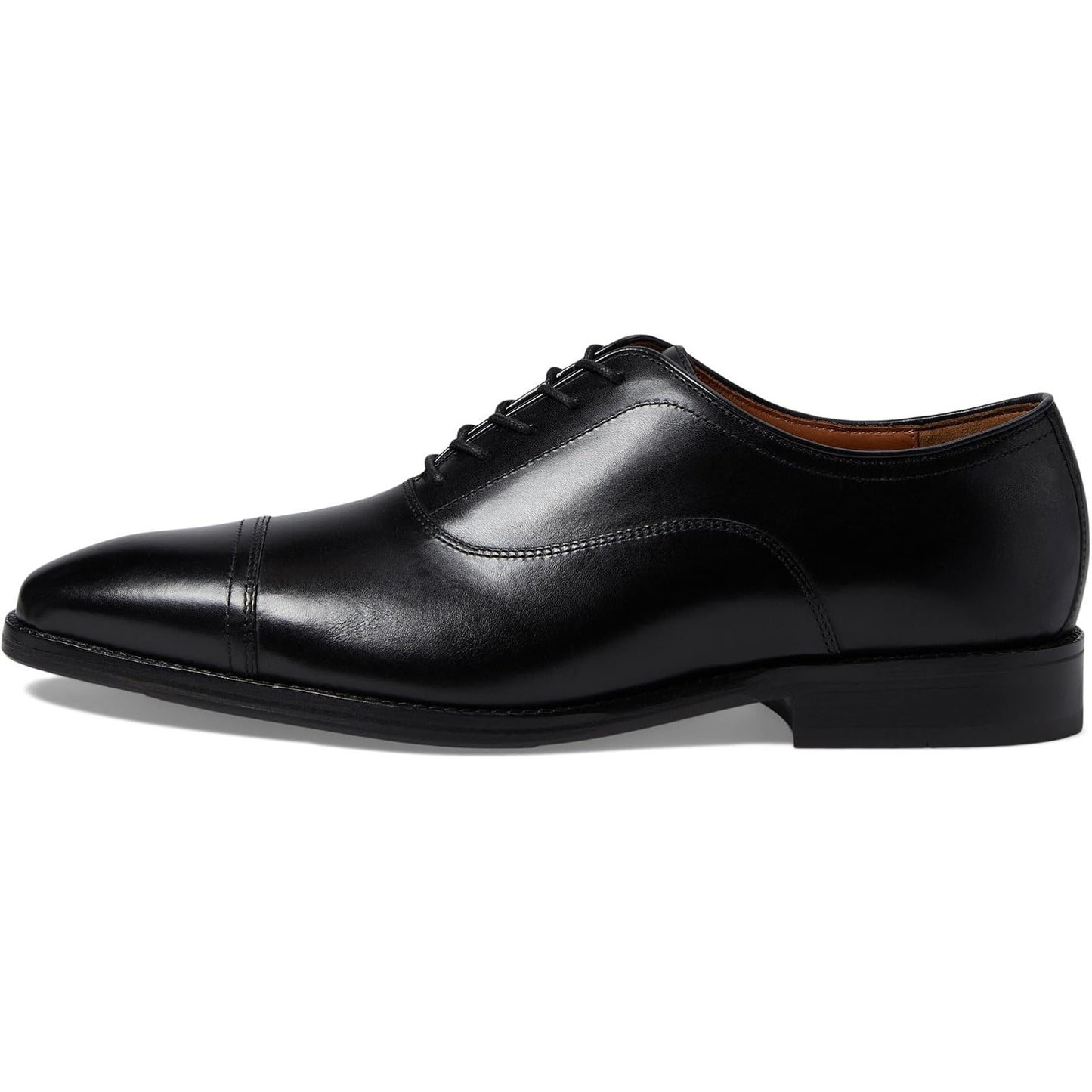 Johnston & Murphy Mens Sullivan Cap Toe Dress Shoes US 11 M Black Leather NIB