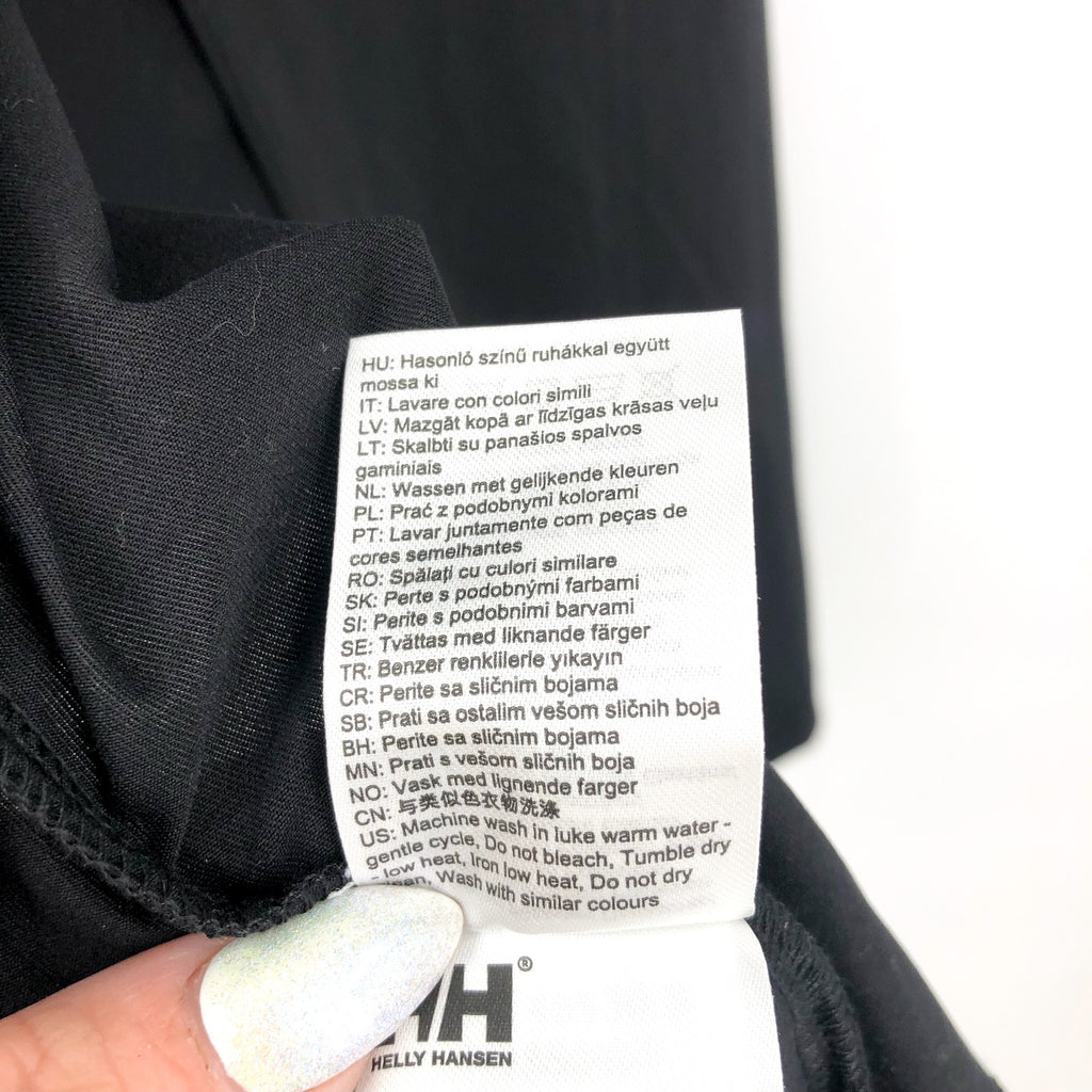 HELLY HANSEN Women's Tech Split Back Tank Top Medium Black Sleeveless NWT