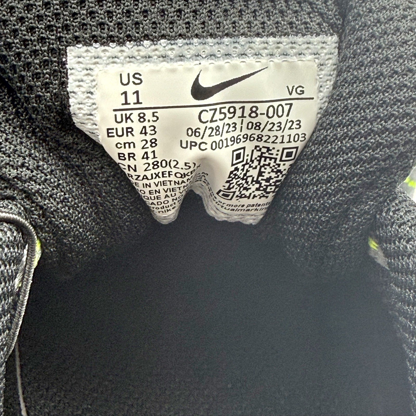 Nike Womens Hyperdiamond 4 Keystone Softball Cleats US 11 Black Grey CZ5918 NWOB