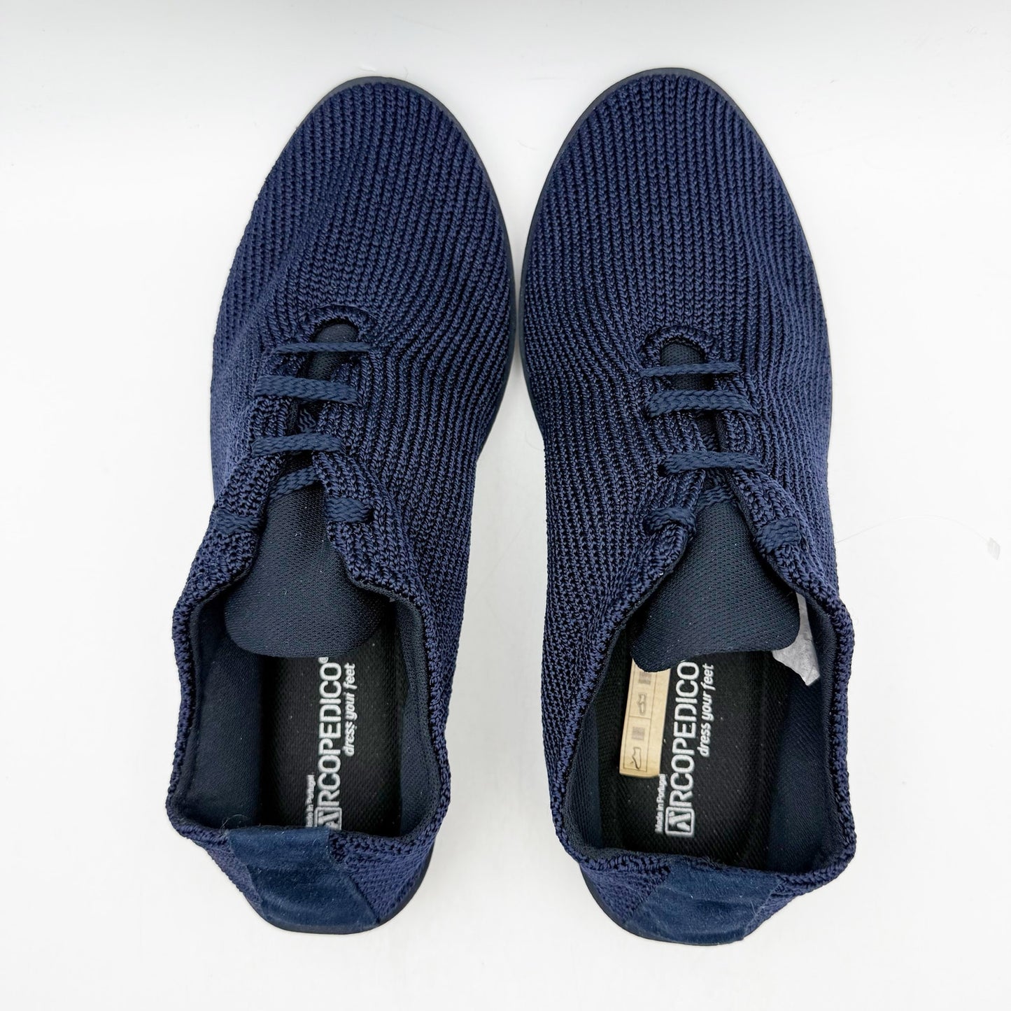 Arcopedico Womens LS Lace up Casual Shoes EU 41 US 9.5-10 M Blue Knit NIB