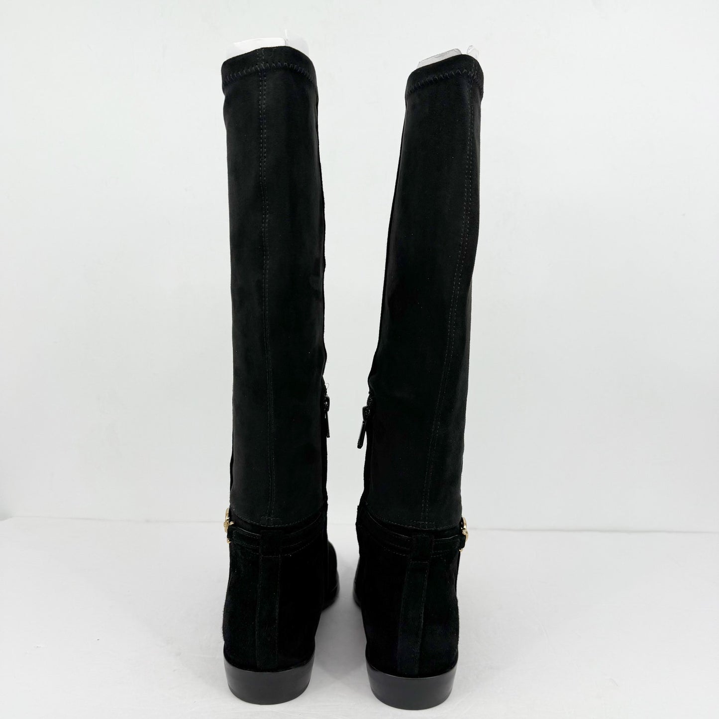 Sam Edelman Womens Clive Knee High Boots US 10.5 EU 41.5 Black Suede NIB