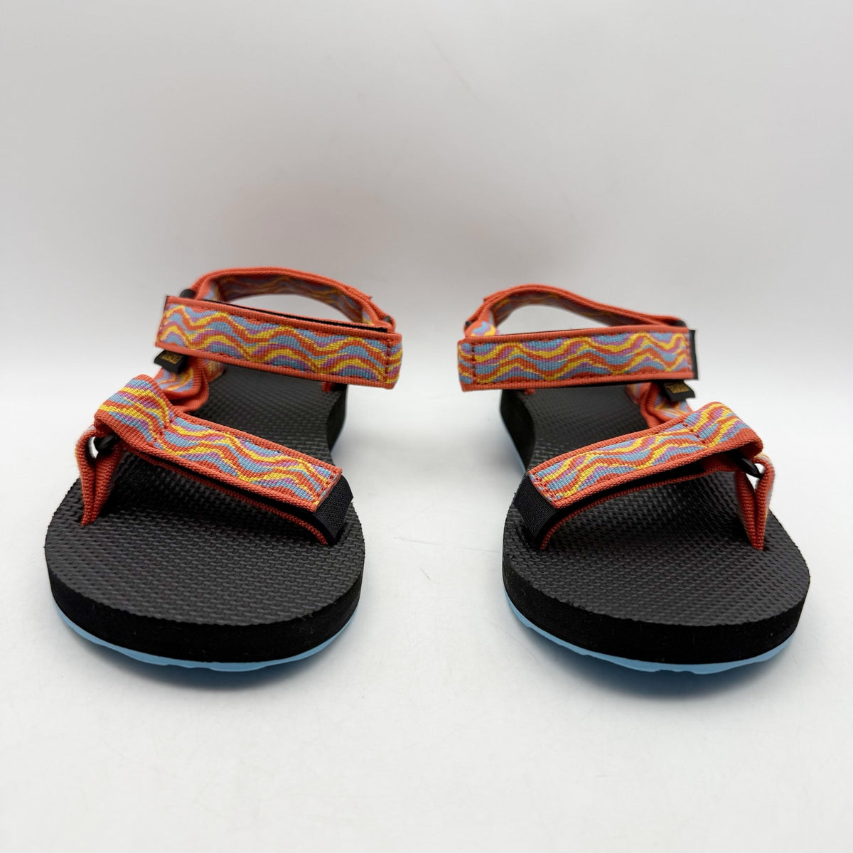 Teva Womens Original Universal Revive Sandals Size 6 EU 37 Orange Blue NIB