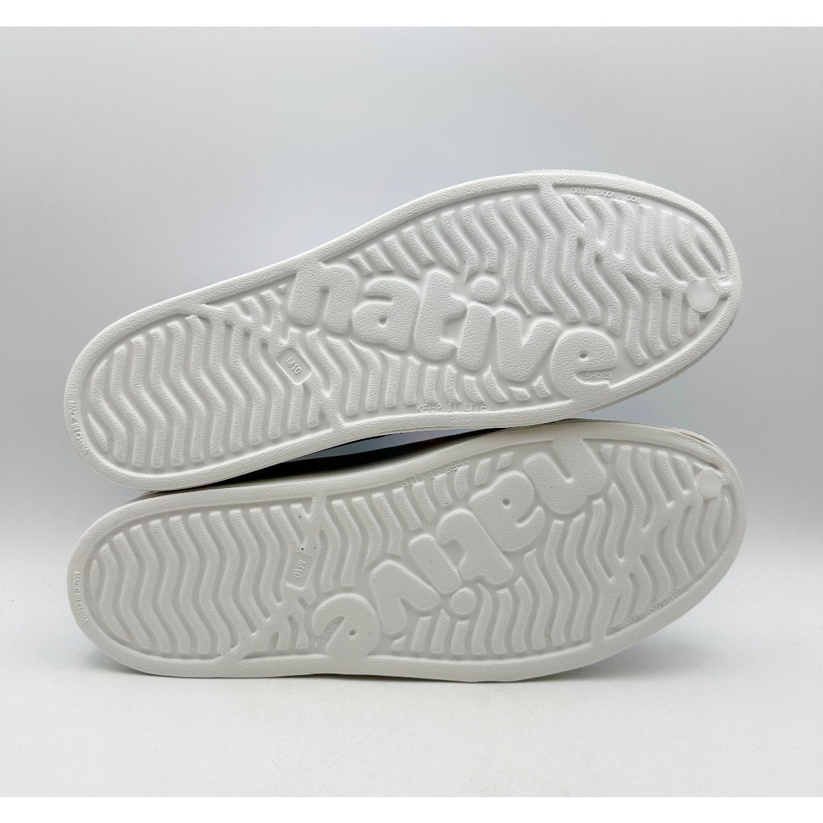 Native Mens Jefferson Slip On Shoes Size 10 White Multicolor EVA Waterproof NWOB
