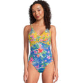 TOMMY BAHAMA Women's Isola Vita One-Piece Swimsuit Size 8 Yellow Blue Floral NWT