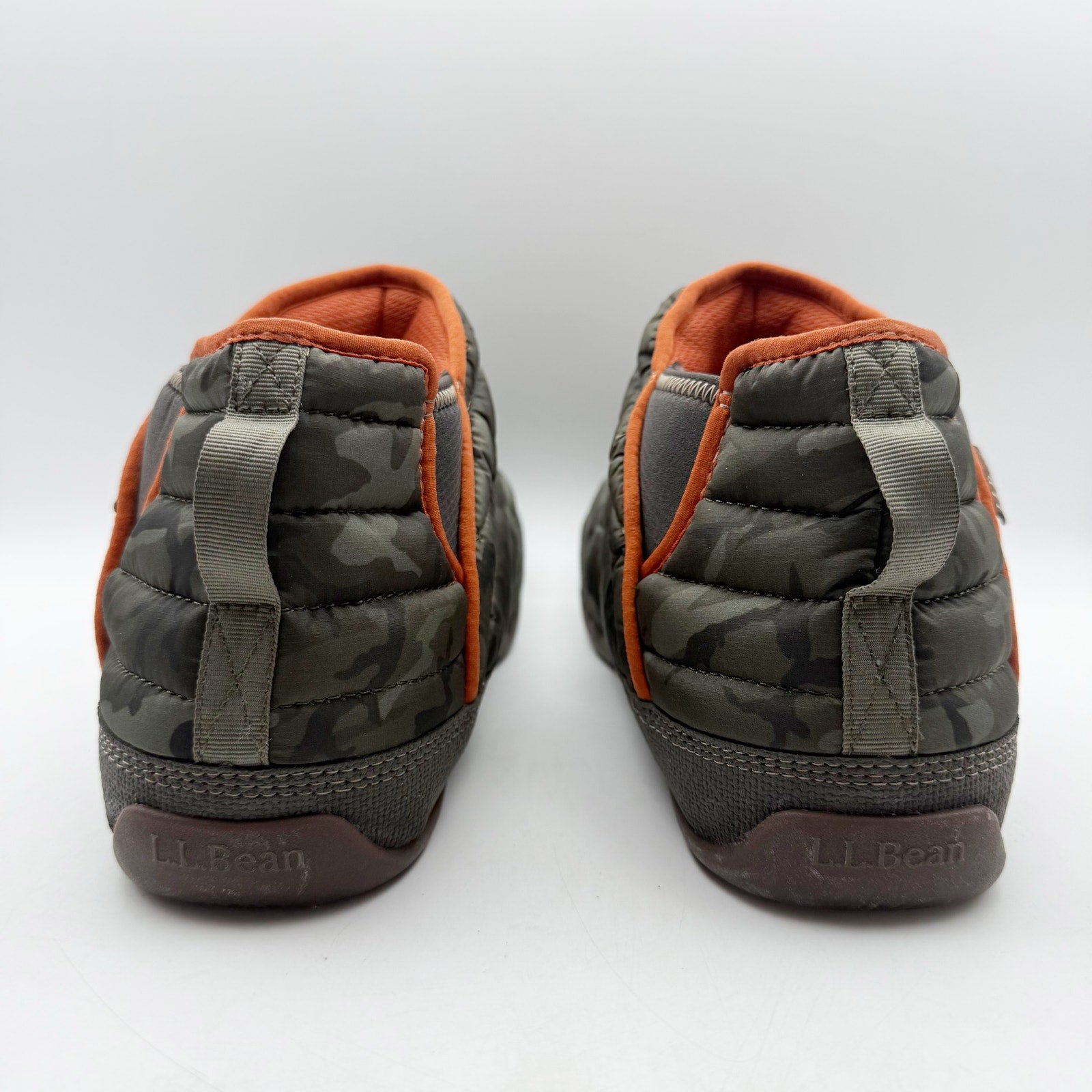 L.L.Bean Mens Mountain Classic Quilted Ankle Boots US 11 M Green Camo NWOB