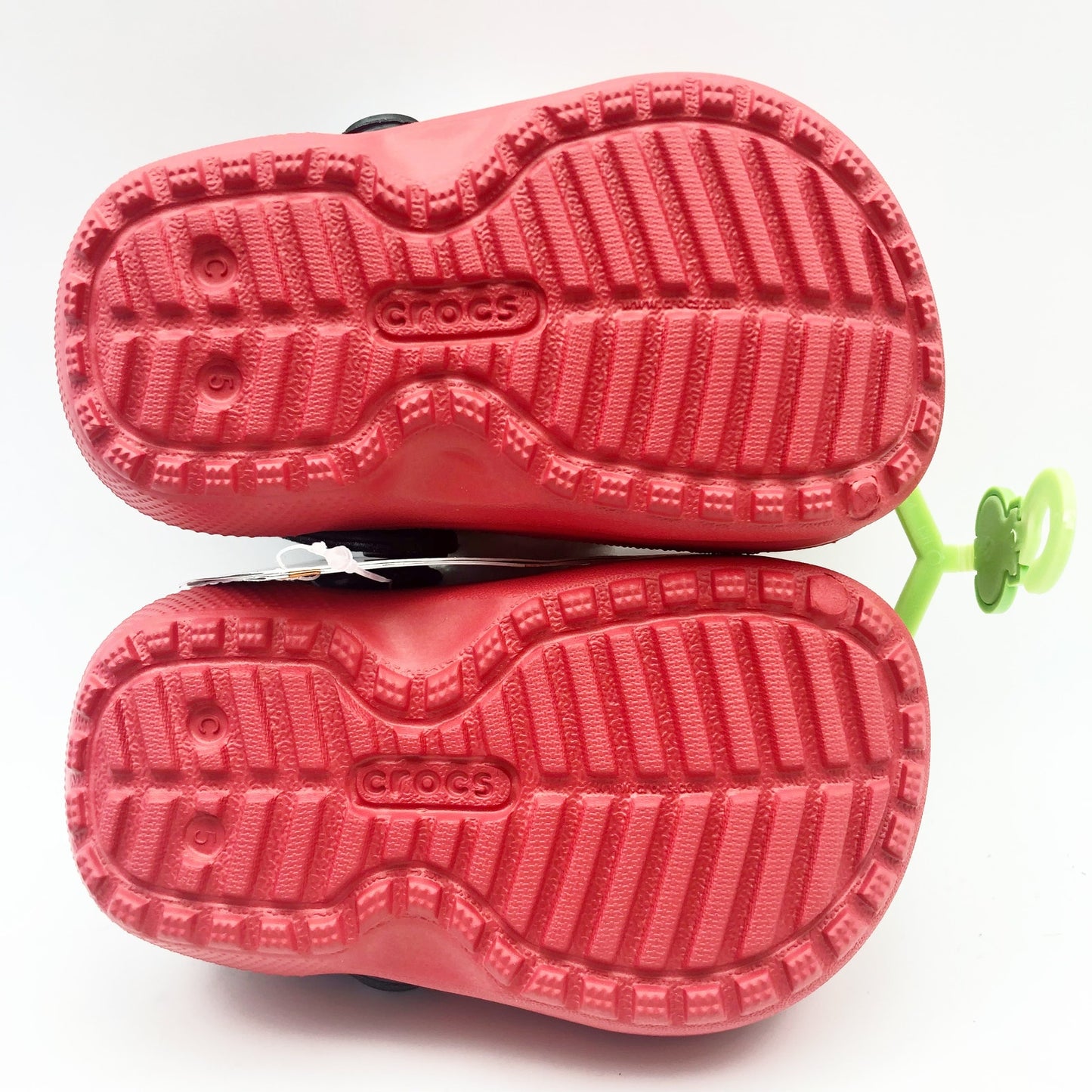 Crocs Unisex Kids Santa Classic Clogs Size C5 Festive Red White Black NWT