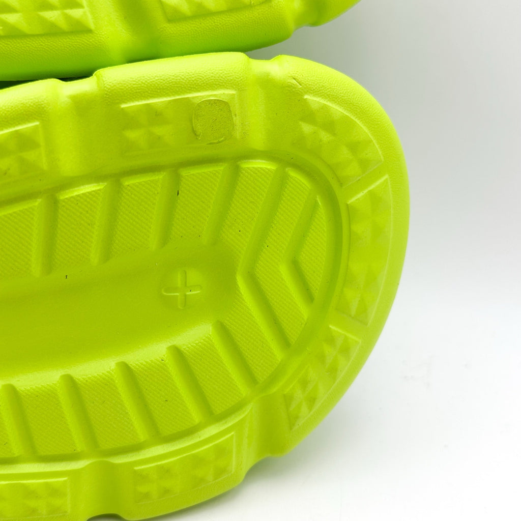 YURTKUMAS Womens Chunky Platform Slide Sandals Size 9 EU 39-40 Lime Green NWOB