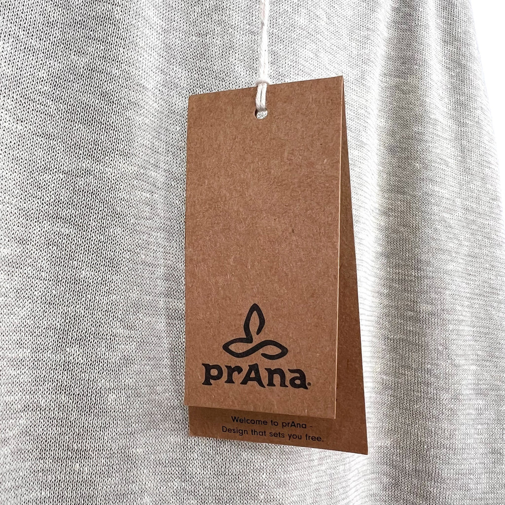 PRANA Women's Tidal Wave Midi Skirt XS Sand Beige High Low Knit NWT
