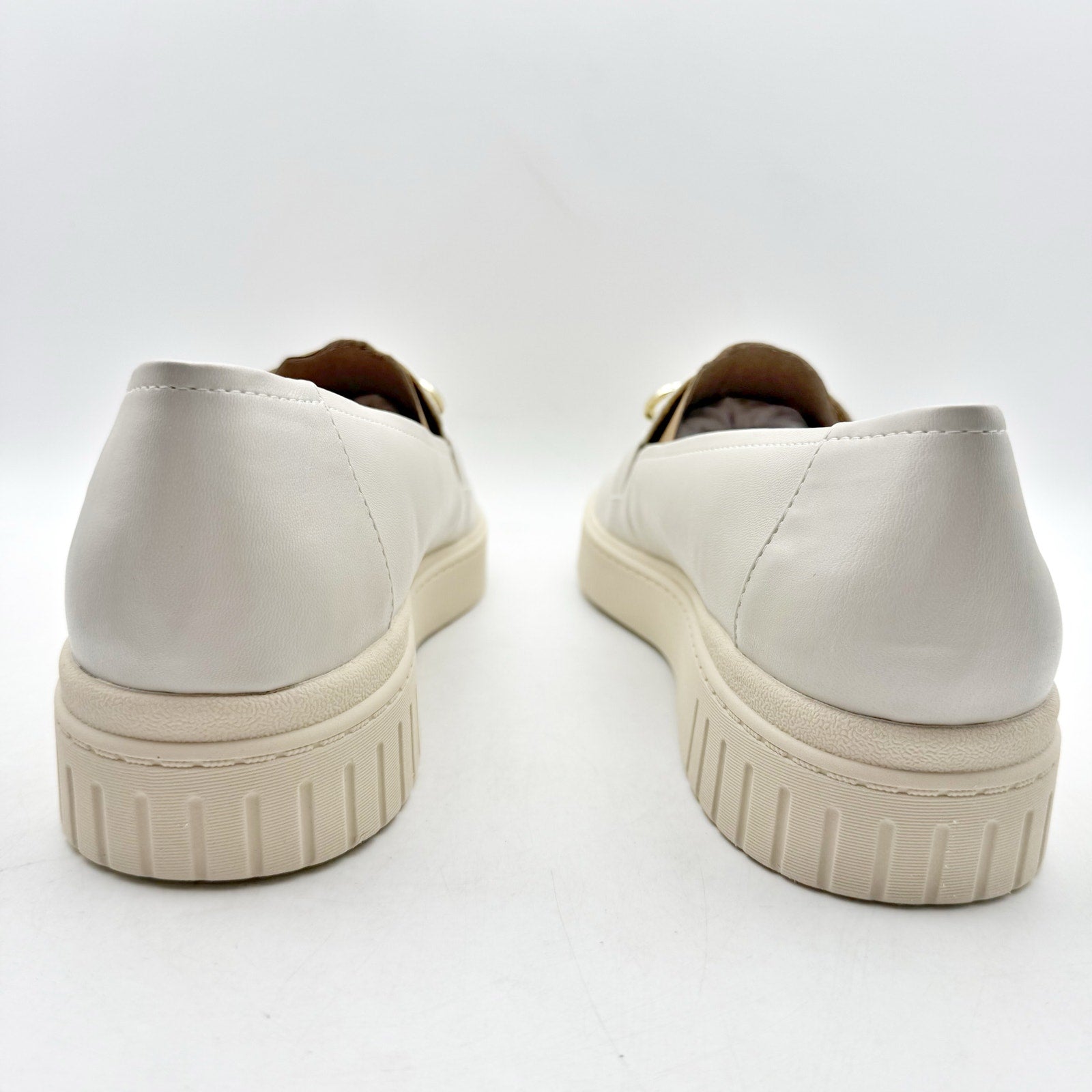 LifeStride Womens Genevabit Loafers US 11 M EU 42 Bone Off White NIB