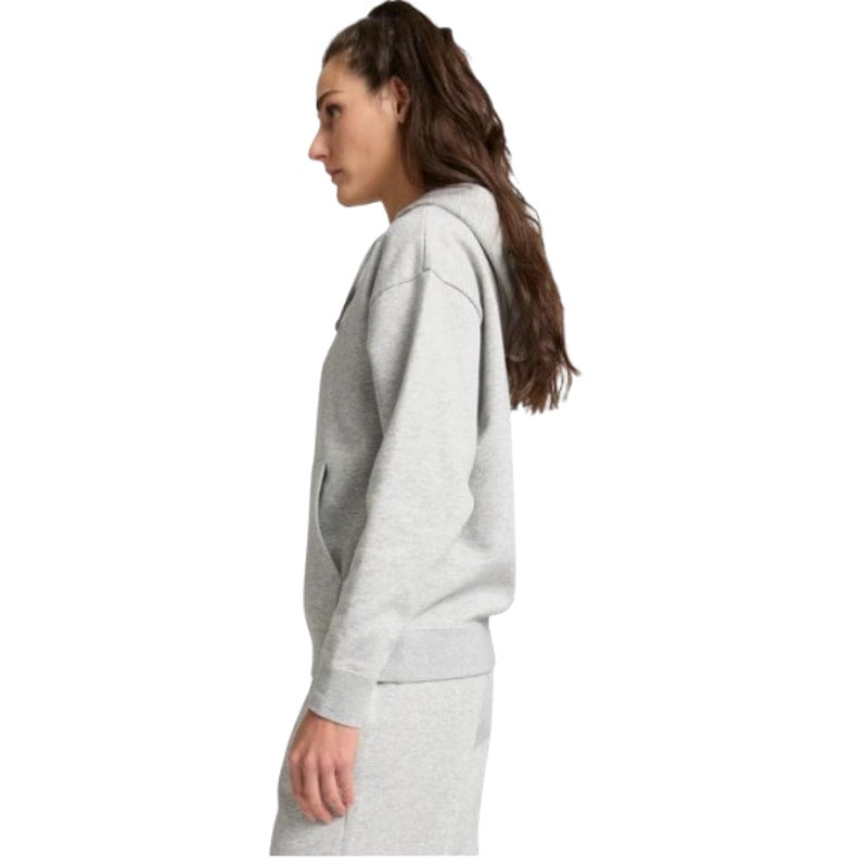 PUMA Women's Essentials Big Logo Hoodie Sweatshirt Small Light Gray Heather NWT