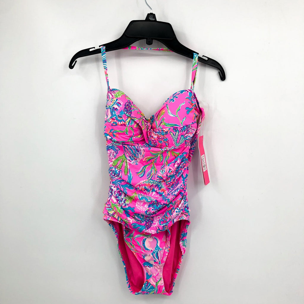 LILLY PULITZER Flamenco One Piece Pink Isle Shell Me Something Good Size 2