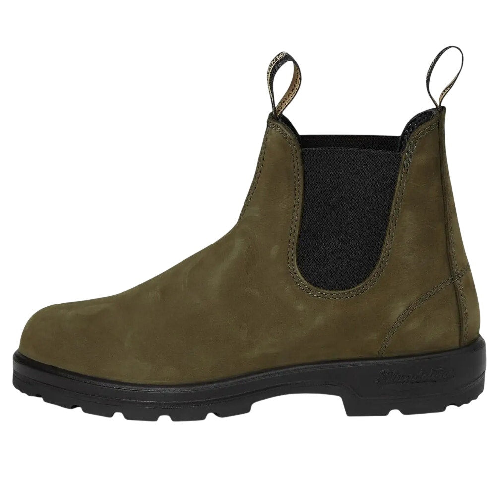 Blundstone Womens BL2442 Chelsea Boots US 7 Green Leather Water Resistant NWOB