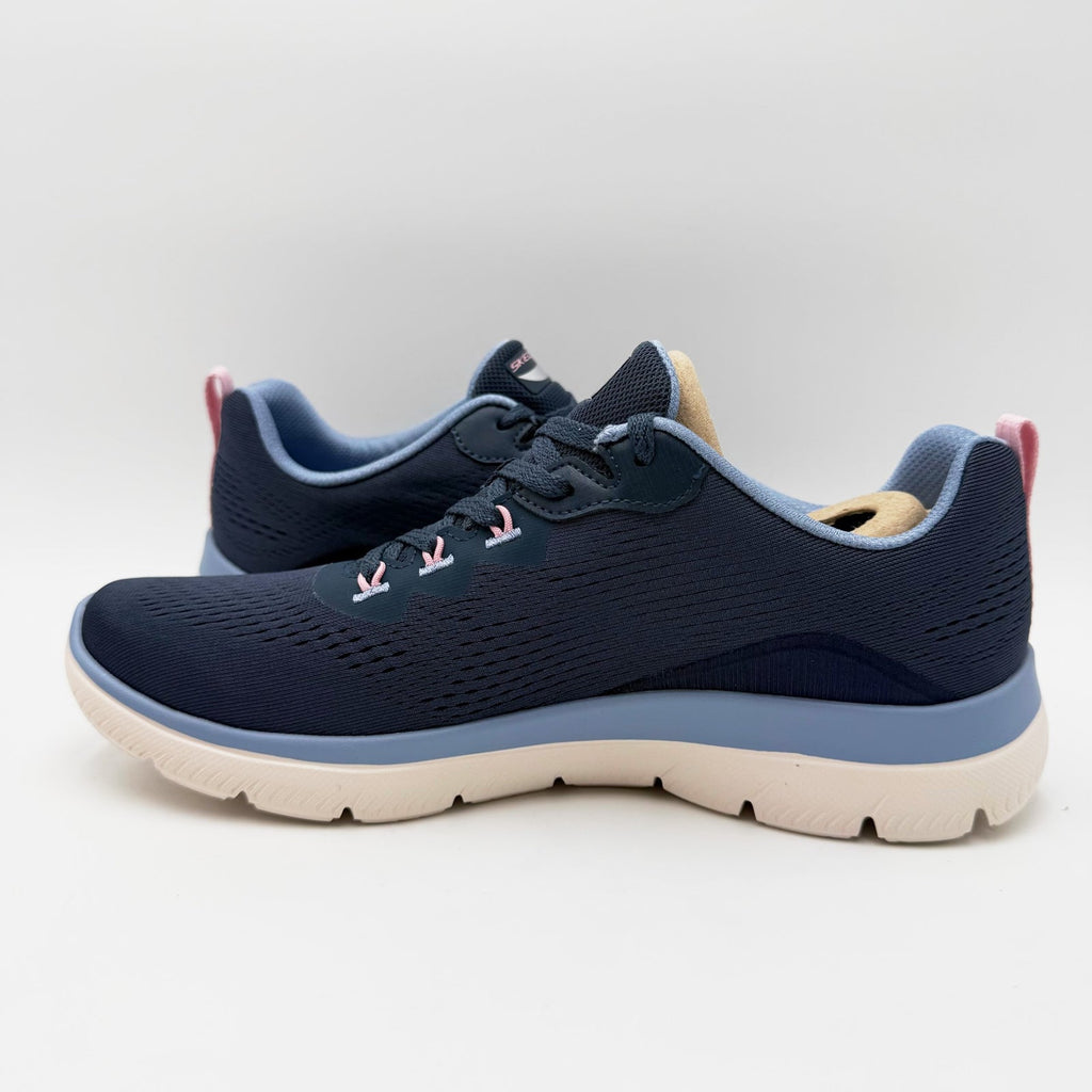 Skechers Womens Arch Fit Summits Daily Flow Casual Sneakers Size 9 Navy Blue NIB