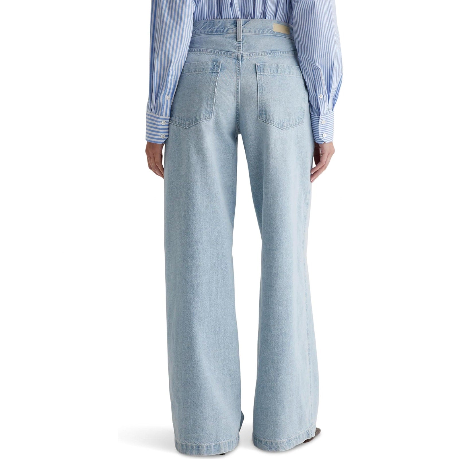 AG ADRIANO GOLDSCHMIED Stella Palazzo Wide Leg Jeans Size 28 Idol Light Wash NWT