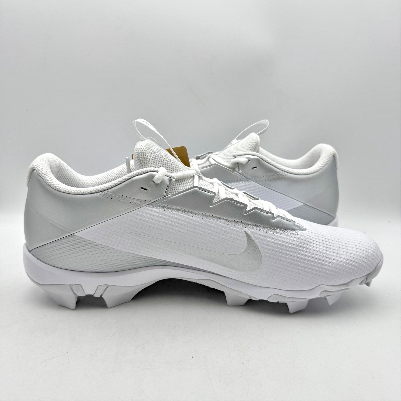 NIKE Mens Vapor Edge Shark 2 Football Cleats US 13 EU 47.5 White Silver NIB