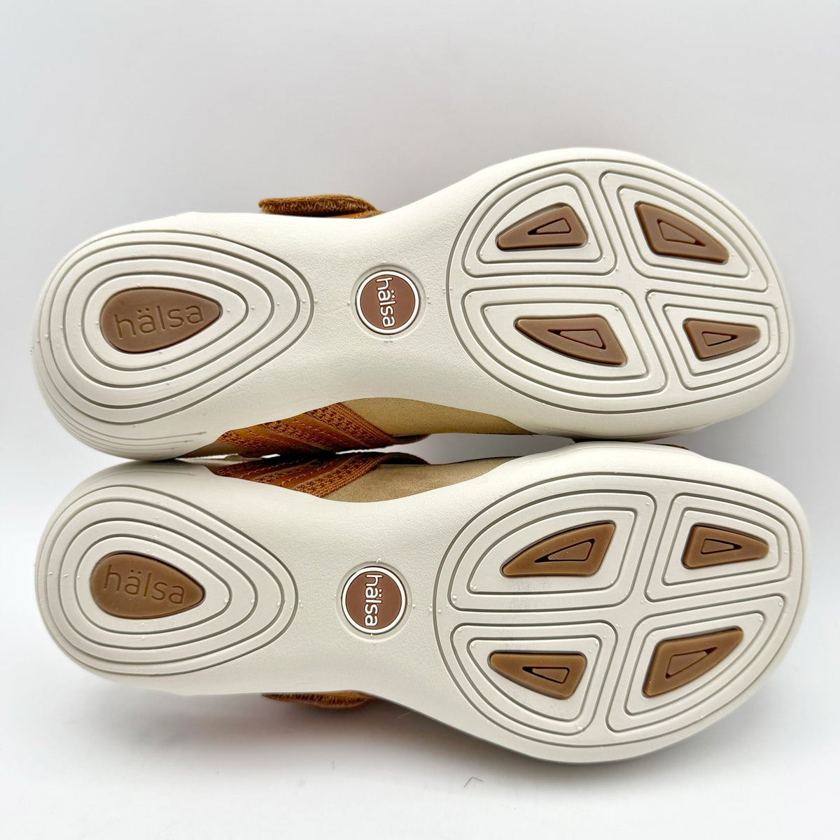 Halsa Footwear Womens Desiree Sandals Size 6 M EU 36 Tan Leather Slides NIB
