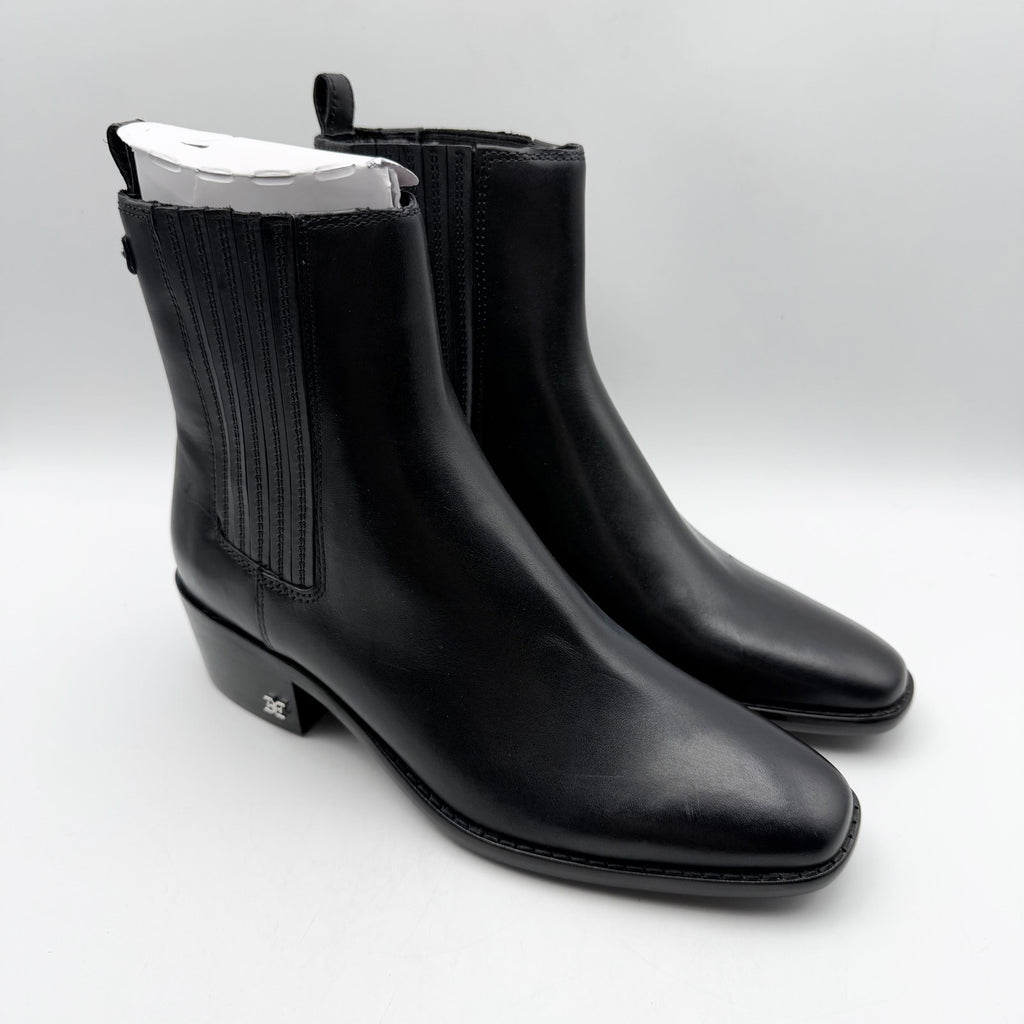 Sam Edelman Womens Bronson Ankle Boots Size 7.5 M EU 38 Black Leather NIB