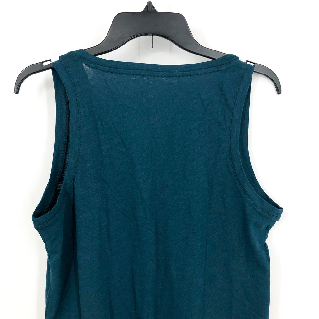 MADEWELL Women's Whisper Cotton V Neck Tank Top Small Mineral Blue NWT MD045