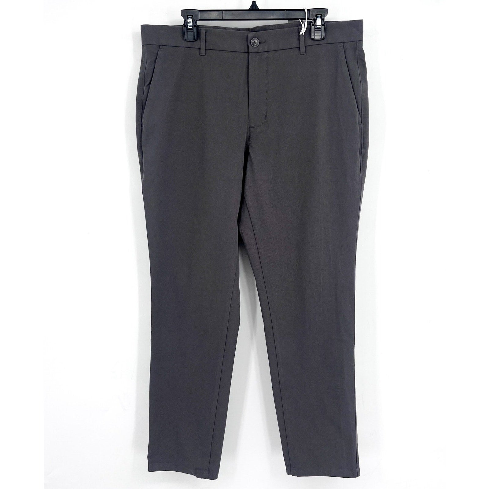 EVERLANE Uniform Mens Performance Chino Pants 34x30 Slate Grey Athletic Fit NWT