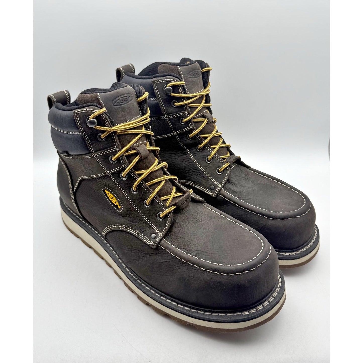 Keen Mens Cincinnati 6" Work Boot US 15 Wide EU 48 Brown Composite Toe WP NIB