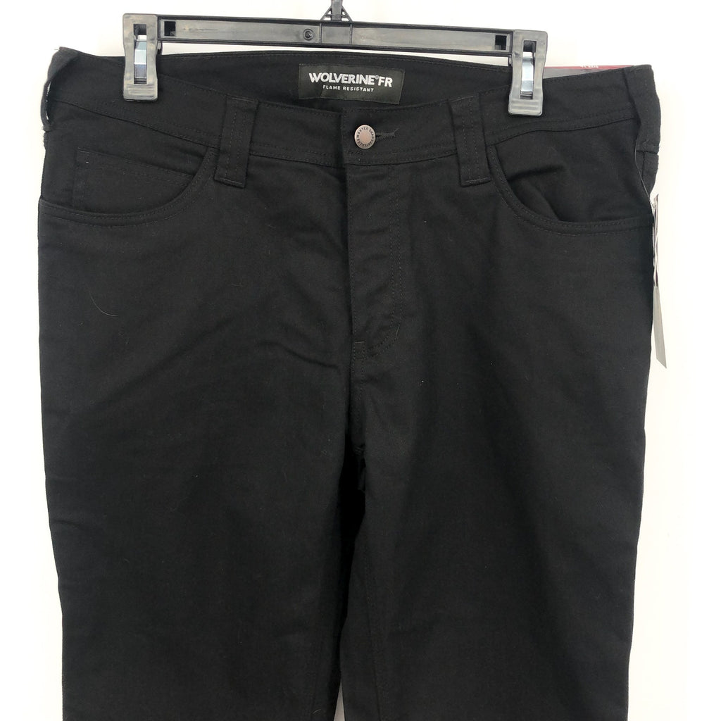 WOLVERINE Women's FR Flame Resistant Straight Jeans Size 14 Black Stretch NWT
