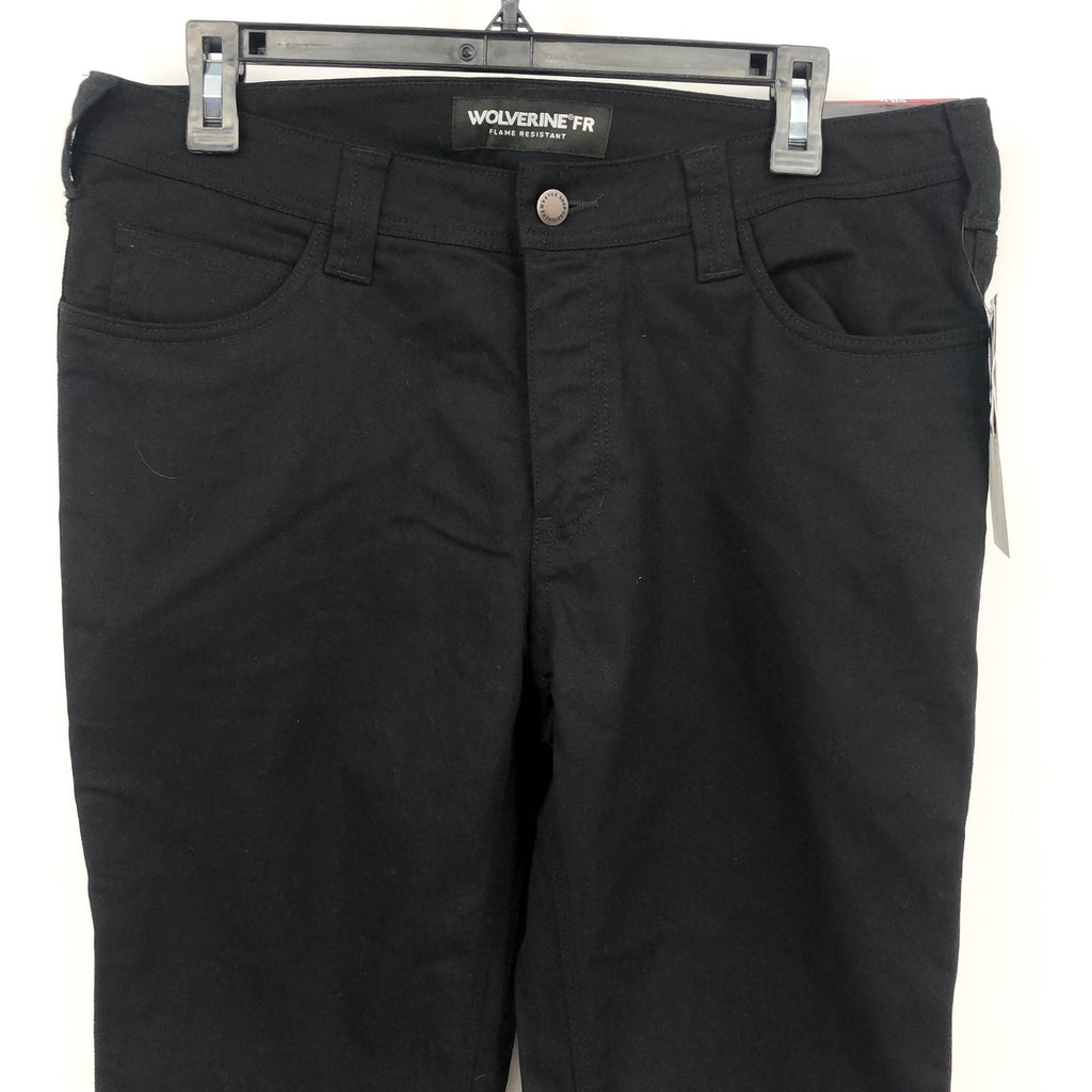WOLVERINE Women's FR Flame Resistant Straight Jeans Size 14 Black Stretch NWT