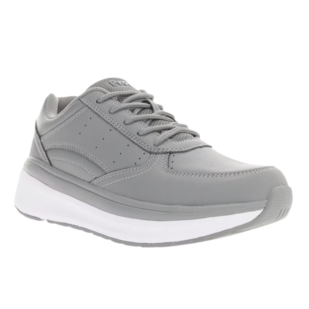 Propet Womens Ultima Sneakers Size 9 Wide Grey White Leather Athletic Shoes NIB