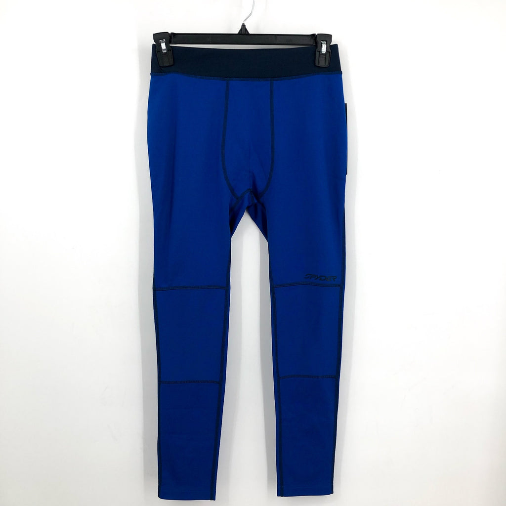 SPYDER Men's Charger Pants Small Electric Blue Leggings Base Layer UPF NWT