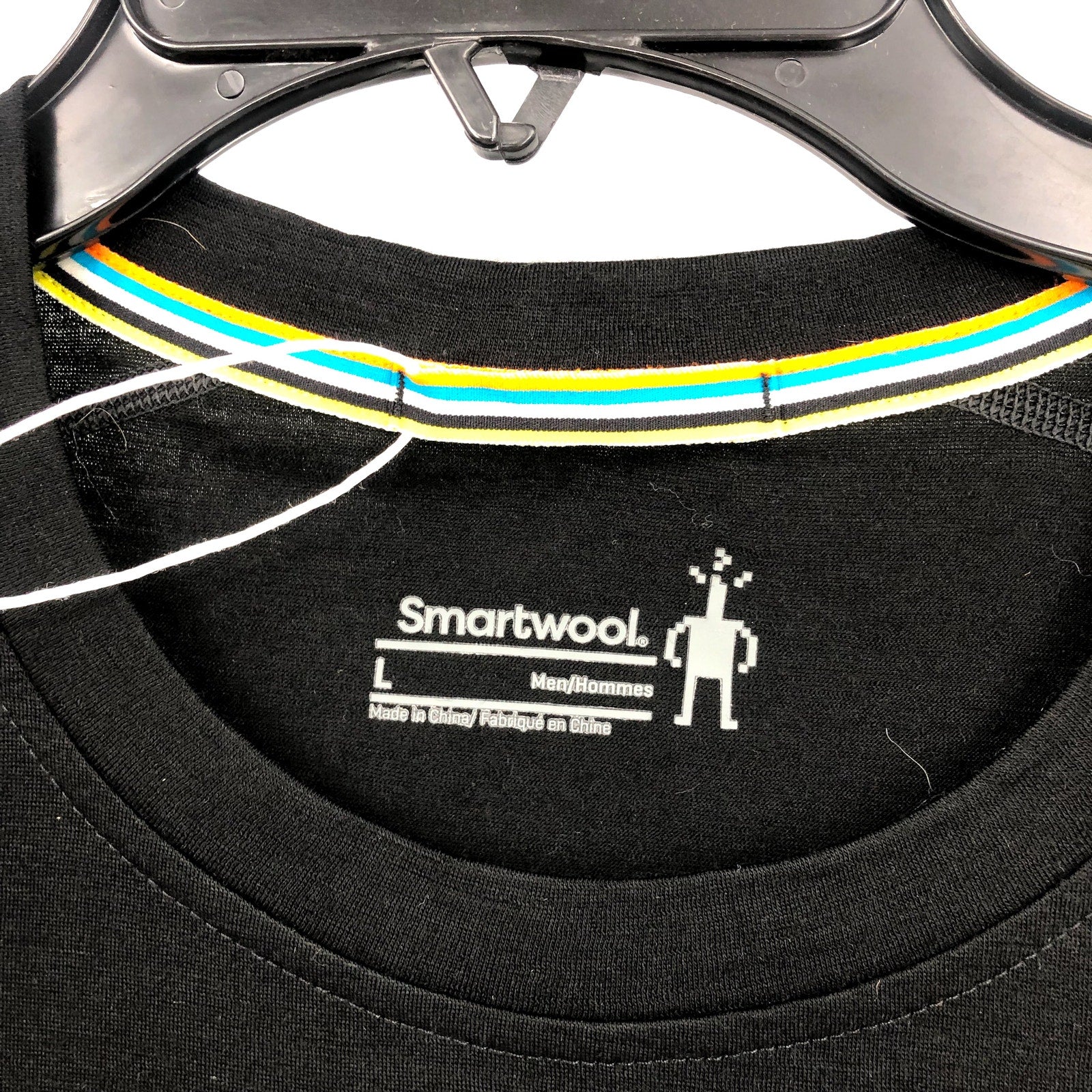 SMARTWOOL Men's Merino Short Sleeve Tee Large Black Crewneck Stretch NWT