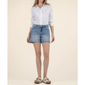 KUT FROM THE KLOTH Jane Denim Shorts Size 2 Peaceful Blue High Rise NWT