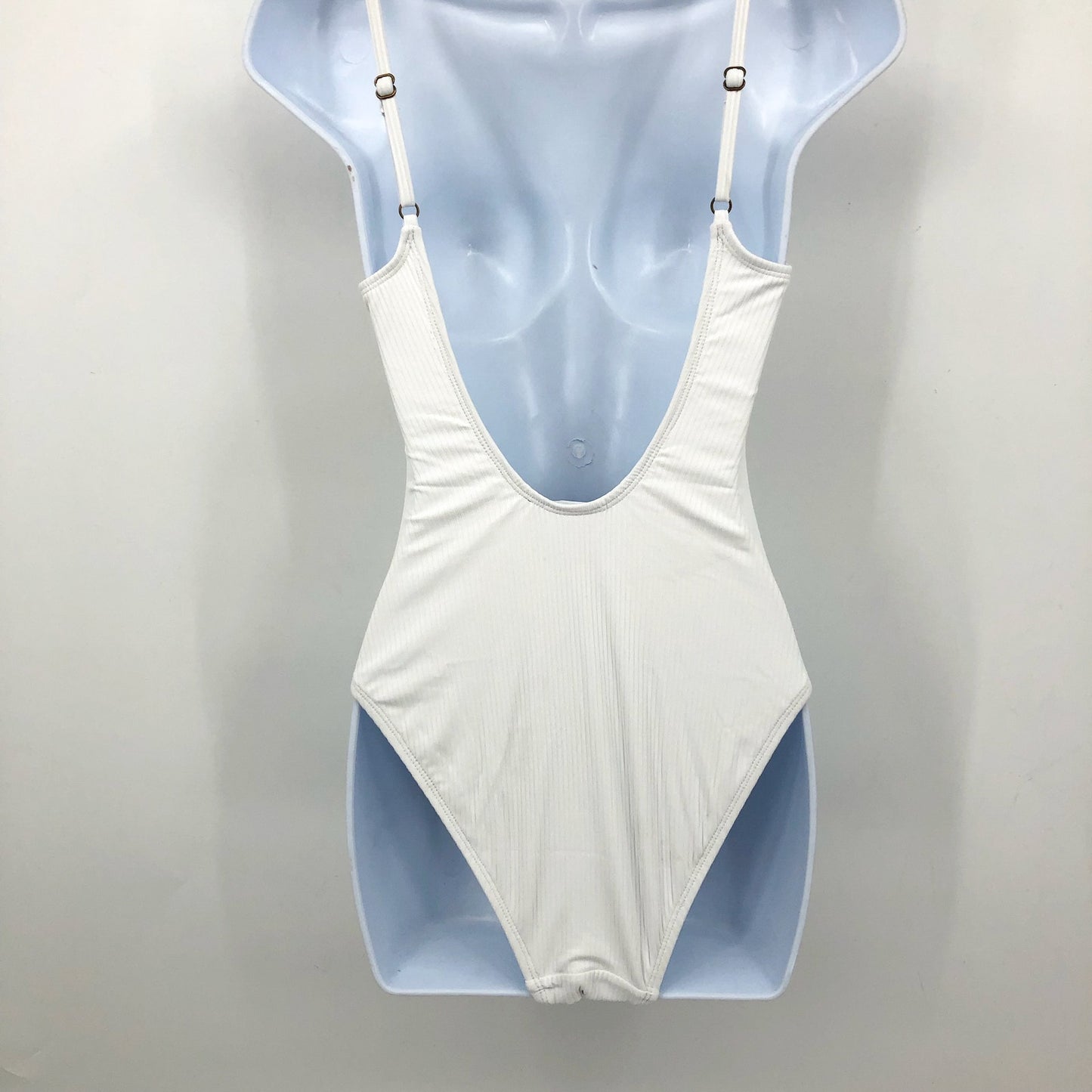 ANDIE SWIM Laguna Ribbed One Piece Swimsuit White XS Tall US 0-2