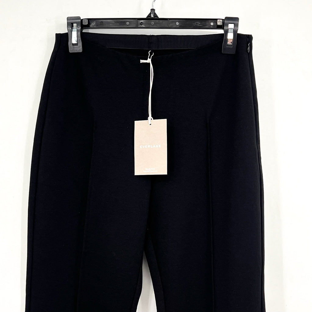 EVERLANE Women's The Dream Kick Flare Pants Medium Black Flat Front NWT