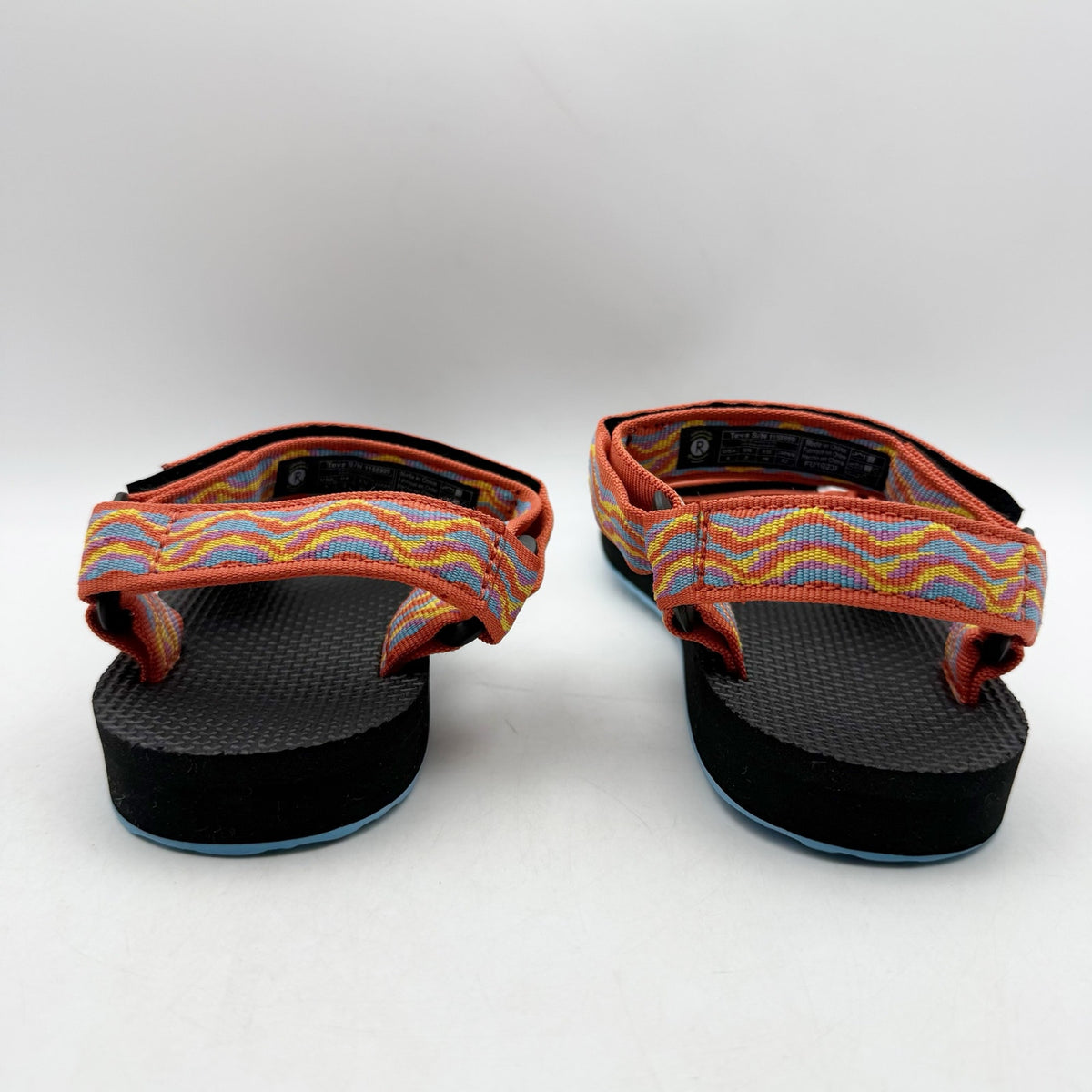 Teva Womens Original Universal Revive Sandals Size 6 EU 37 Orange Blue NIB