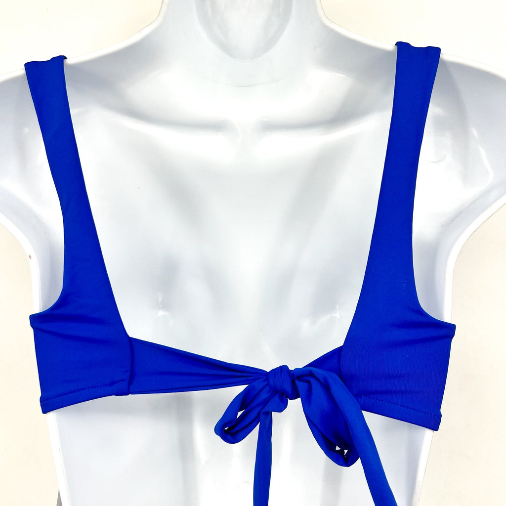 BECCA Women's Color Code V-Wire Bikini Top Small Blue Ultramarine Adjustable NWT