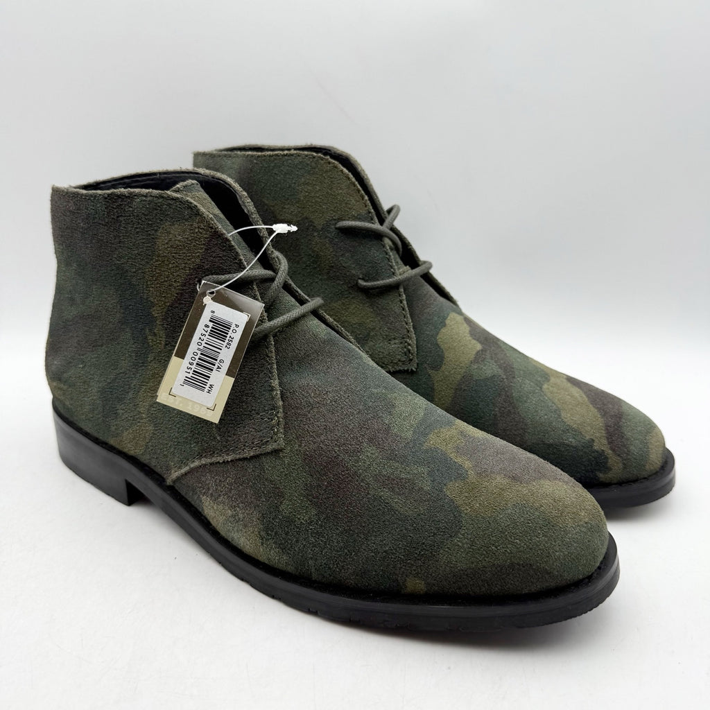 Dingo Mens Opie Lace up Ankle Boots US 8 D Green Camo Leather NWOB