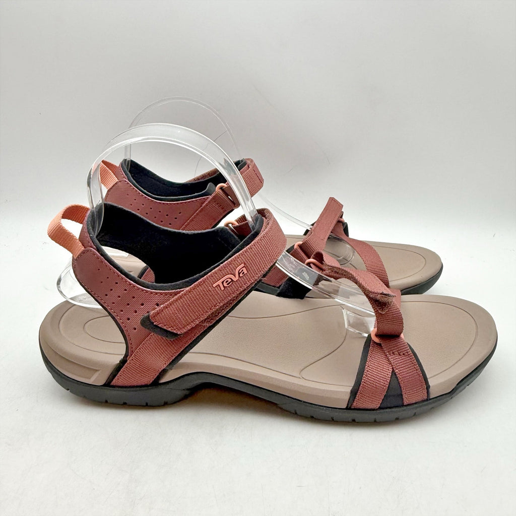 TEVA Womens Verra Sport Sandals Size 11 EU 42 Red Brown Quick Dry NIB