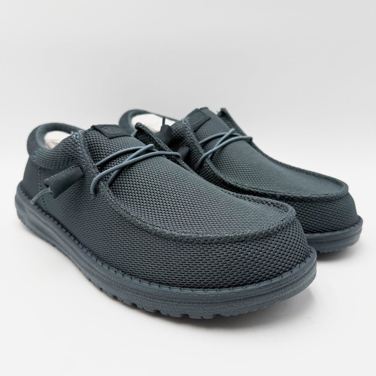 Hey Dude Mens Wally Funk Mono Slip On Shoes Size 8 EU 41 Dark Slate Gray NIB
