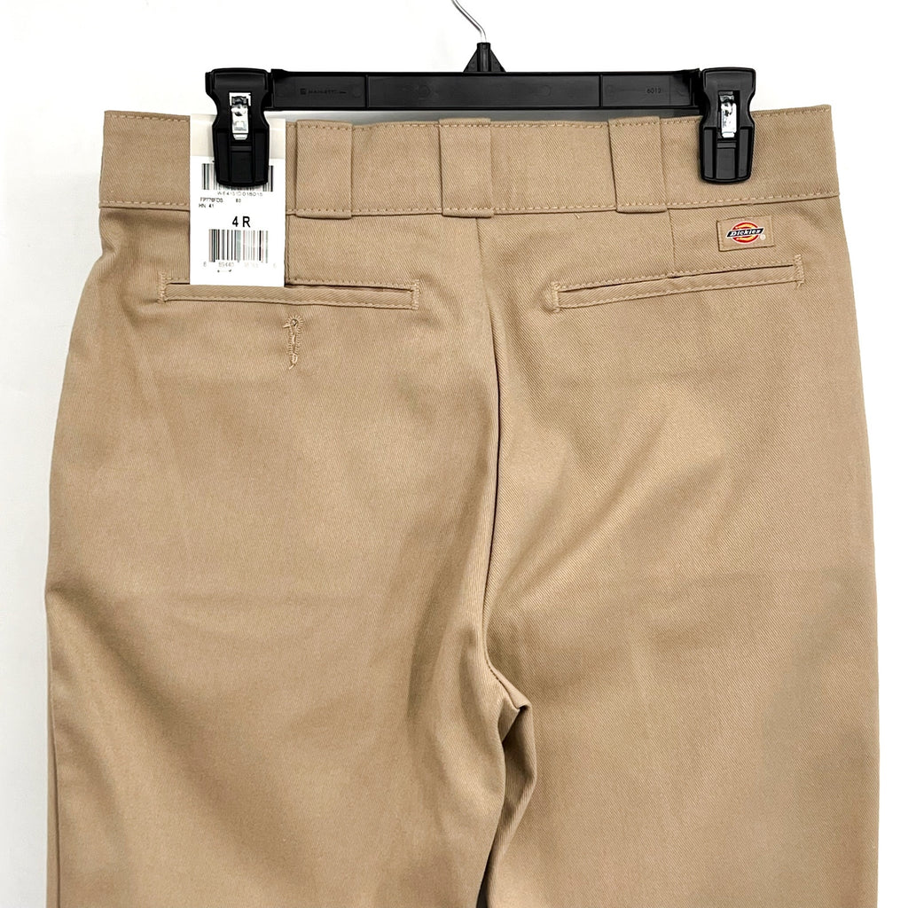 DICKIES Womens 776 Flex Slim Fit Pants Size 4R Tan Desert Sand Stretch Twill NWT